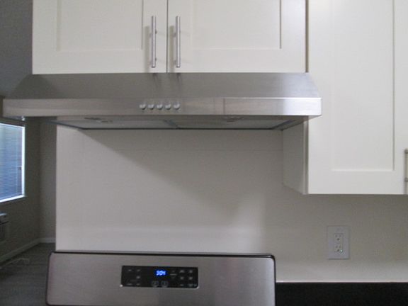 Stainless steel kitchen hood vent