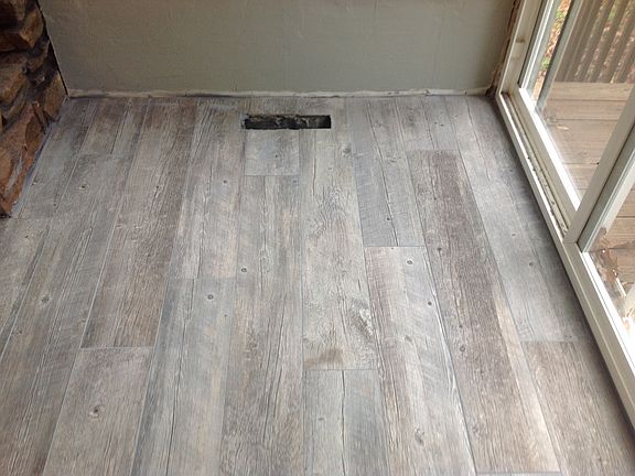 new ceramic wood look tile