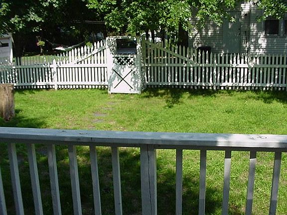The back yard is fully-fenced in.