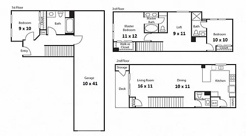 Floor plan C4 3x3.5 Plus Loft