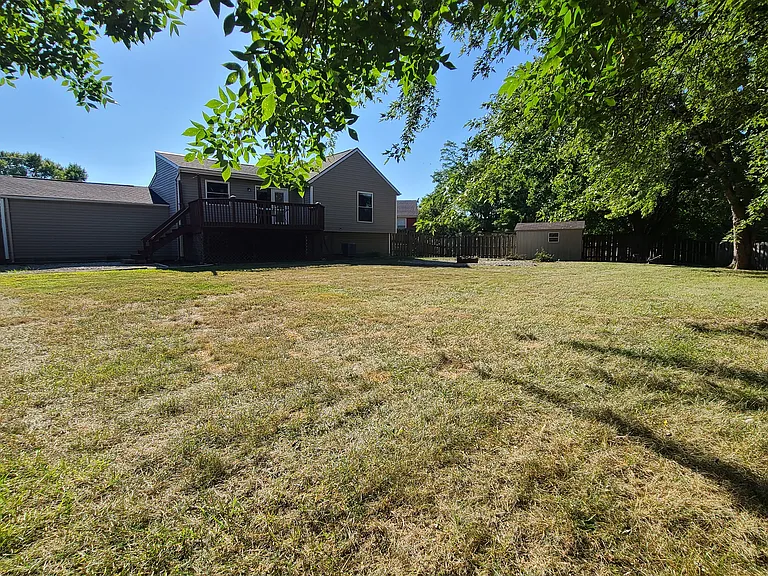 large private backyard that is fully fenced