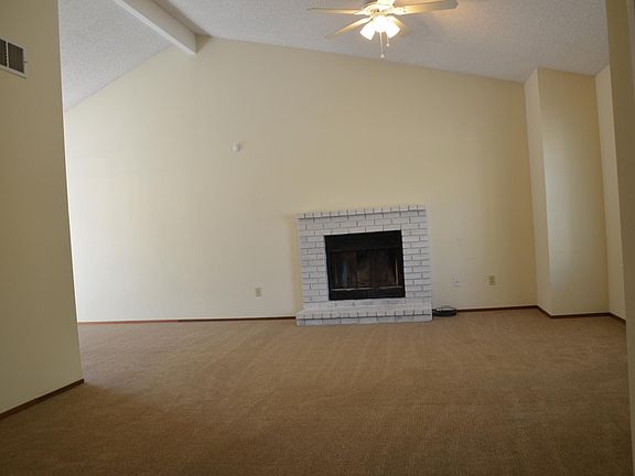 Living Room with Vaulted Ceiling