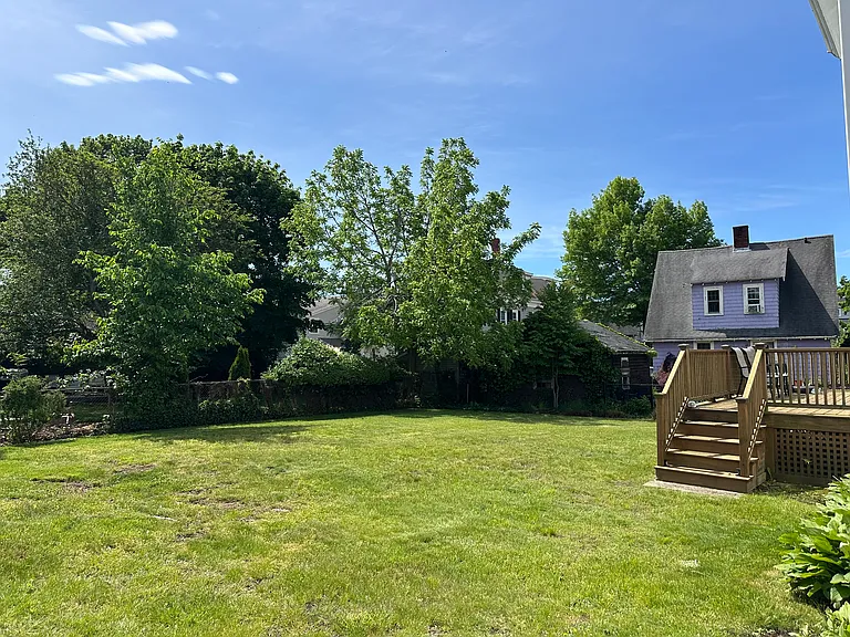 Backyard and deck