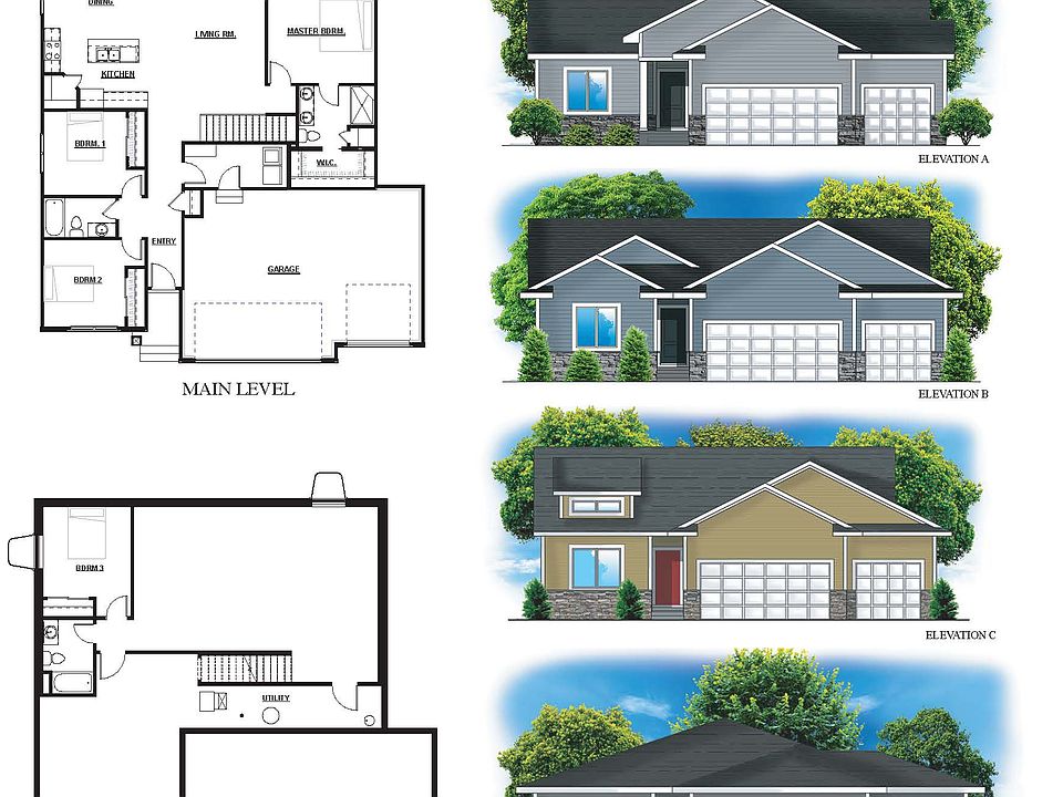Elevations And Floor Plan