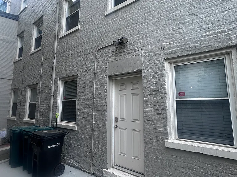 Side entry to home from parking space in the back.