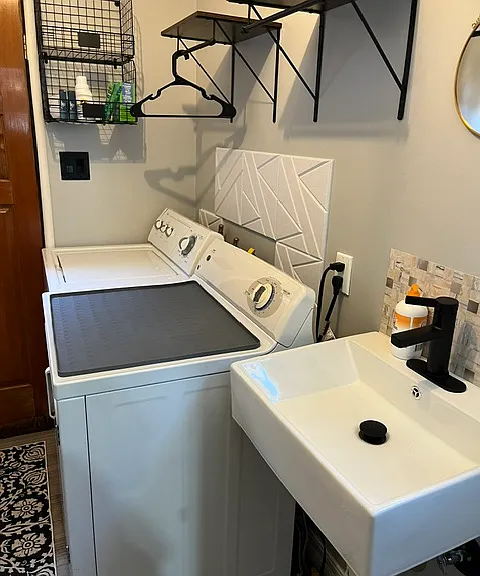 2nd bathroom sink in laundry room.