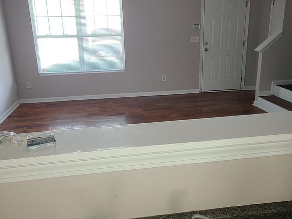 view of living room from kitchen