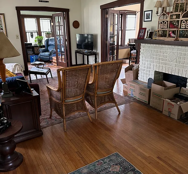 Large Living Room, Hardwood Floors