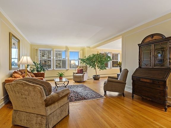 Large living room with south facing windows