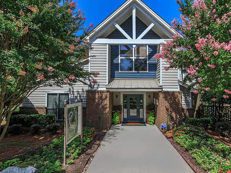 Community Entrance with Beautiful Landscaping
