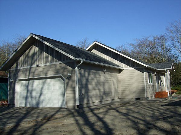 Attached 2-car garage