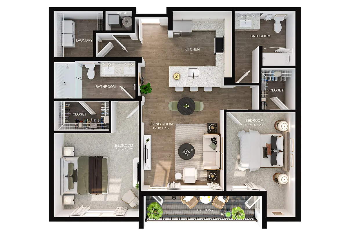 Floor plan B3