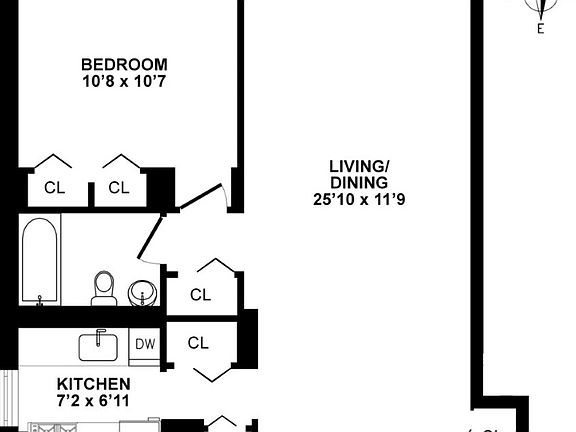 2nd image of 230 W 55th St APT 17G