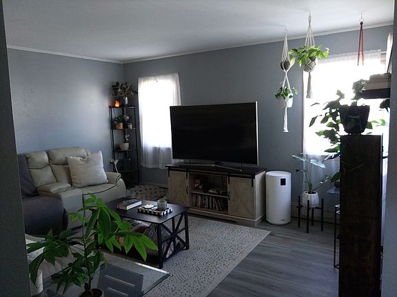 Living room staged