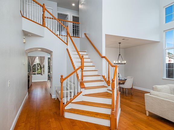 stairs that lead to the bedrooms on the 2nd level of the home