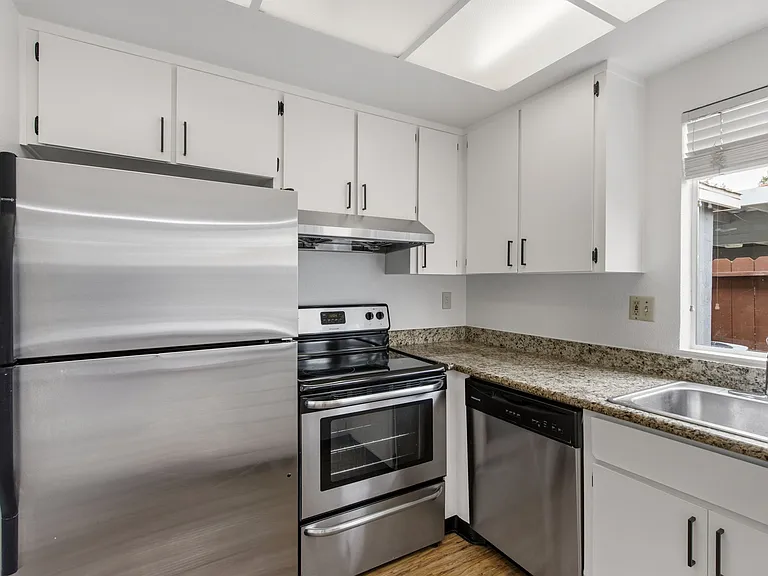 Kitchen; stainless steel appliances