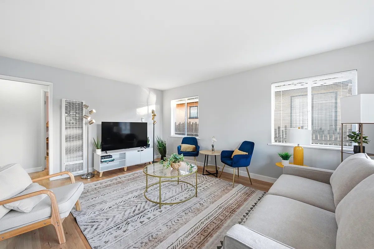 Fully Furnished Living Room - 1496 Meridian Ave