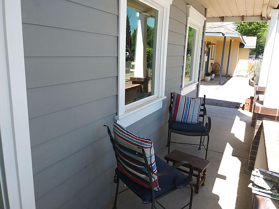 front porch looking east