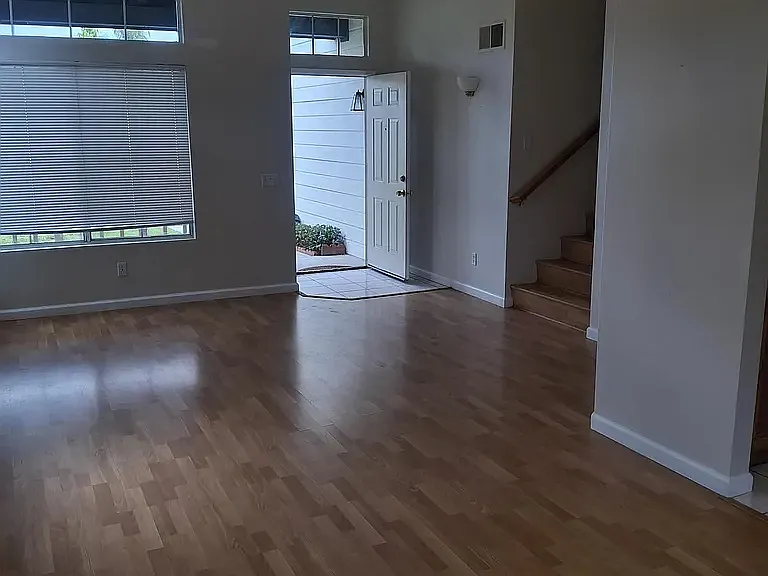 Front Door and Living Room