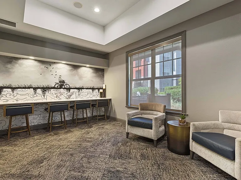 Sophisticated shared spaces made for work and unwind time