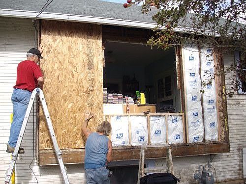 Adding insulation and sheeting