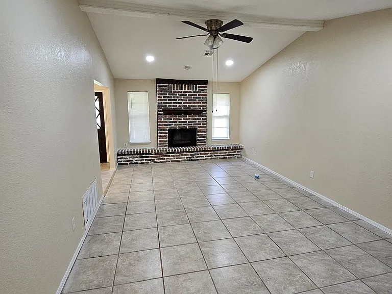 Living room from front door