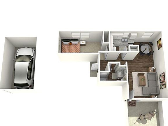 1 Bed 1 Bath Upstairs