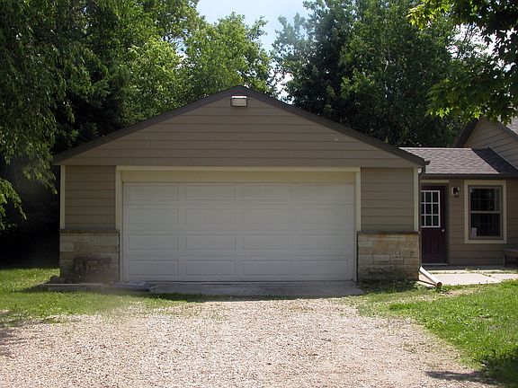 Two 1/2 car garage