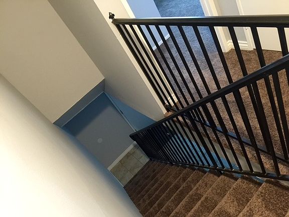 2 stories with safe stair railing