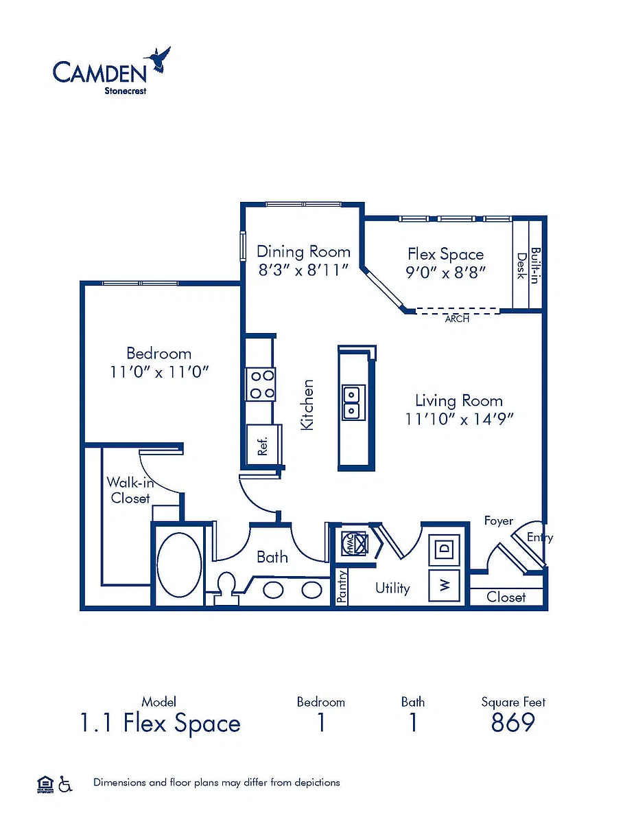 Floor plan 1.1 Flex Space