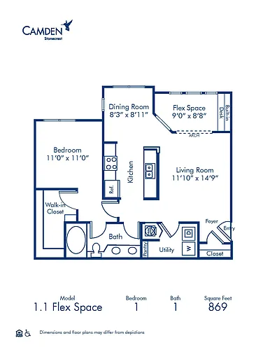 Floor plan 1.1 Flex Space