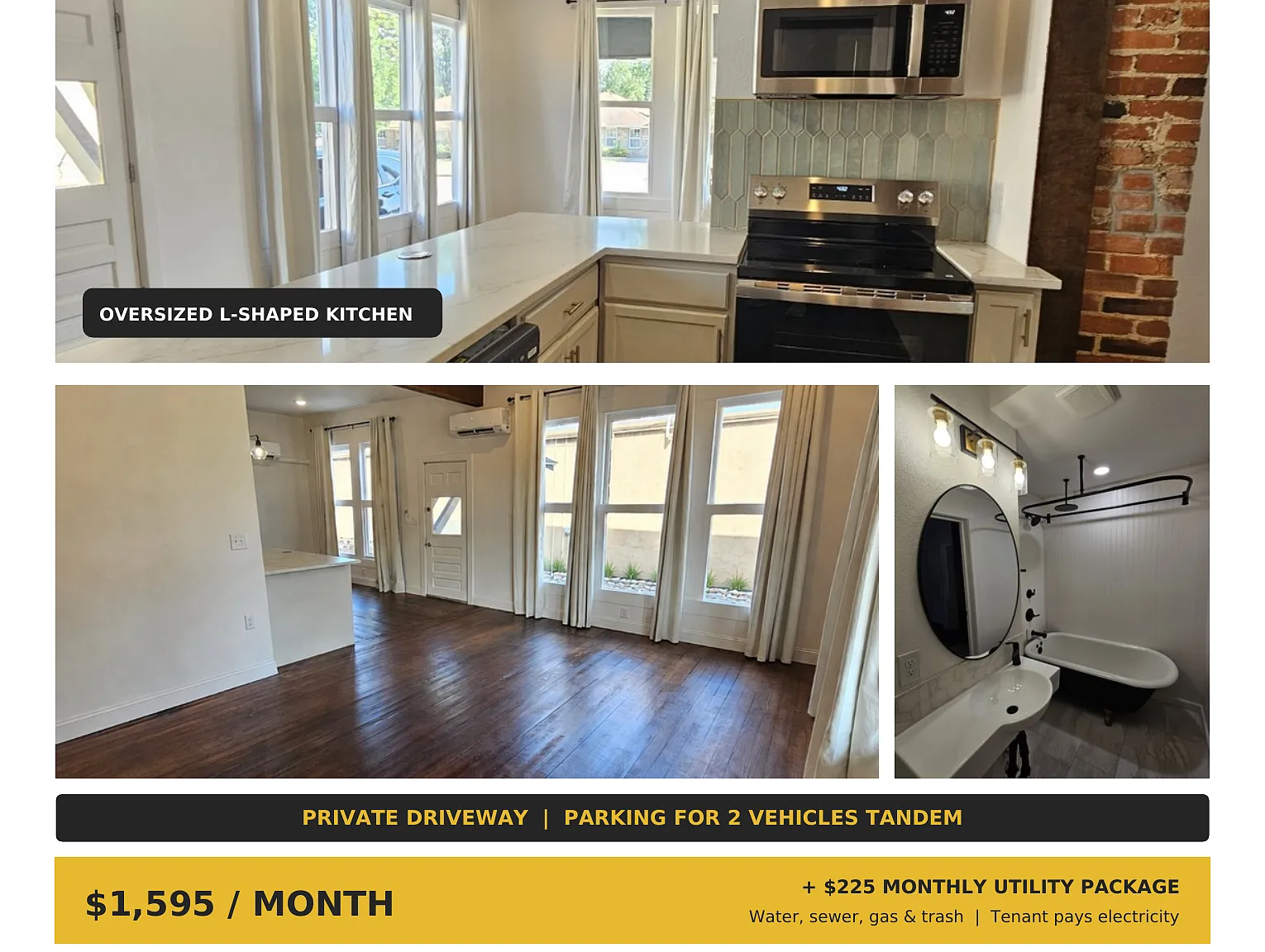 2 bed, 840 sqft, $1,595 — Photo 1