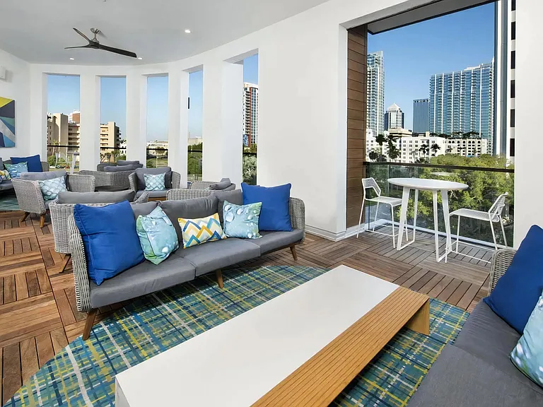 Sky Open-Air Sky Lounge with City Views and Modern Outdoor Seating