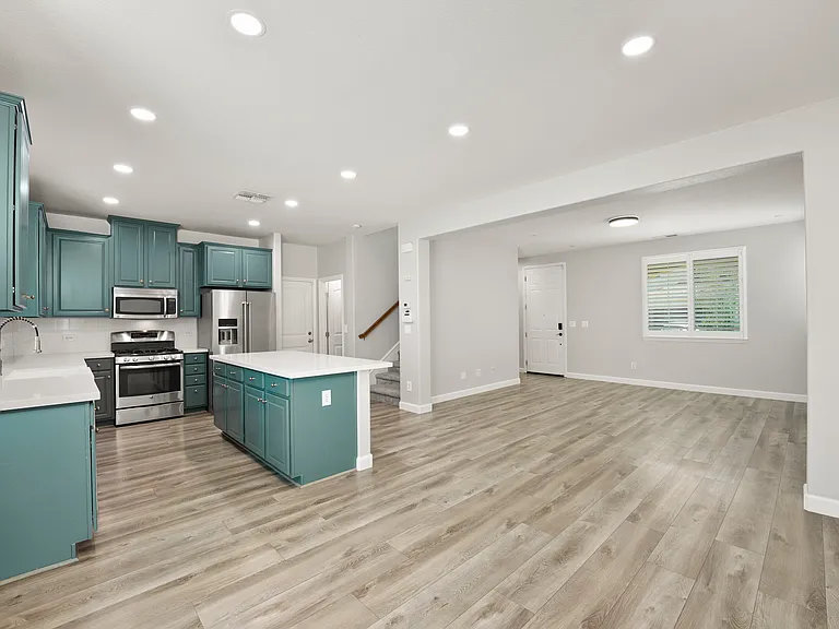 Open floor plan flows nicely.