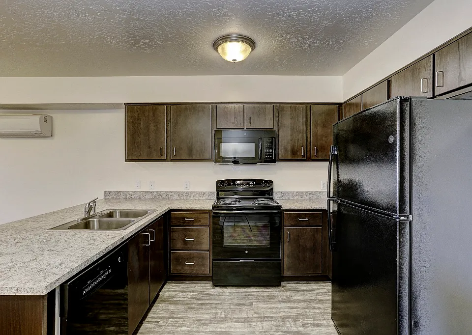 Kitchen counter and flooring