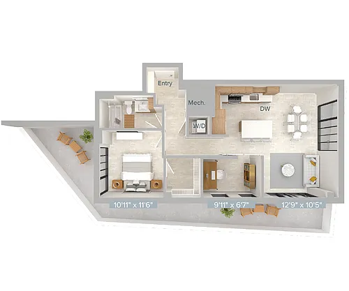 Floor plan A10D
