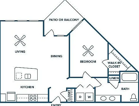 1 Bedroom | 1 Bath | 846 SF 1 Bedroom | 1 Bath | 846 SF