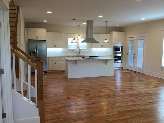 Kitchen with stainless steel appliances