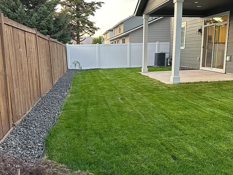 Backyard. Fully Landscaped.