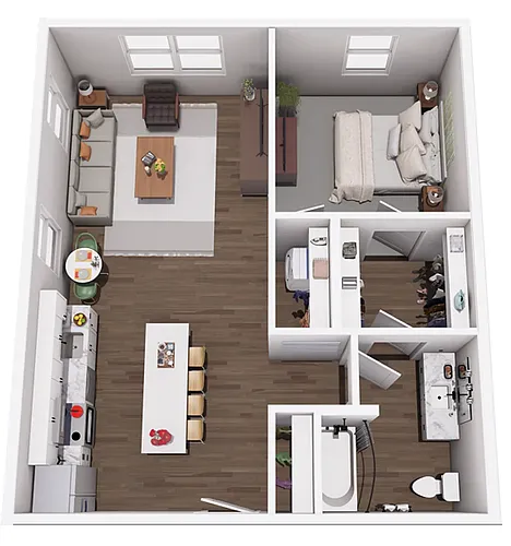 Floor plan One Bedroom