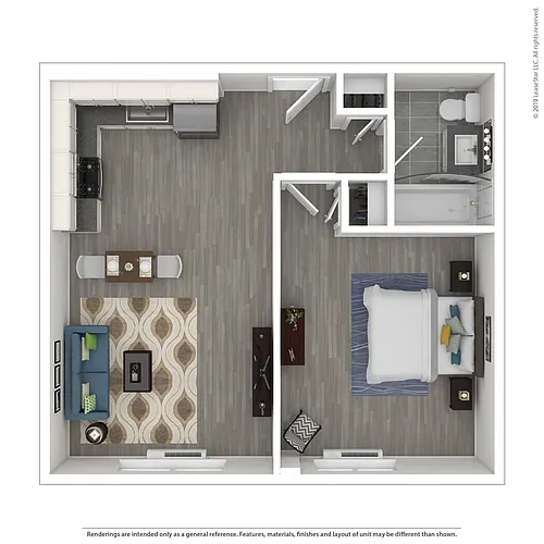 Floor plan 1x1S