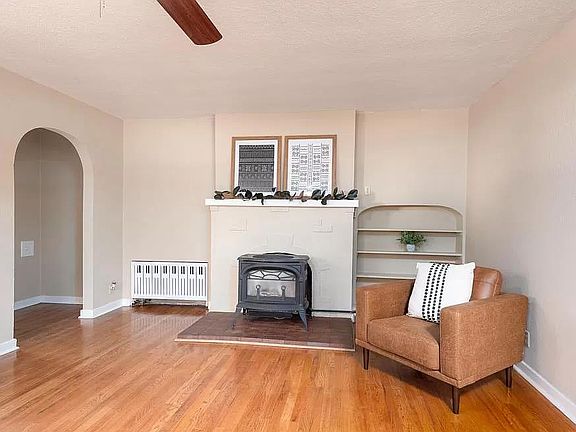 Gas fireplace in main living area