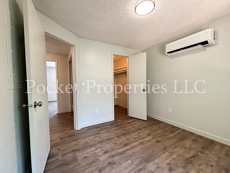 Second upstairs bedroom with personal Heating/Cooling wall unit