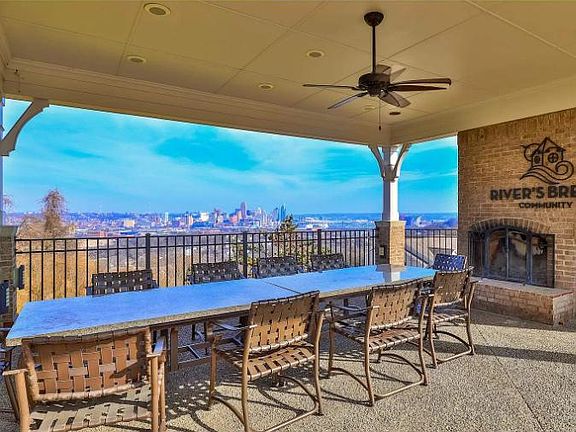 Perfect fireworks view from the deck and fireplace