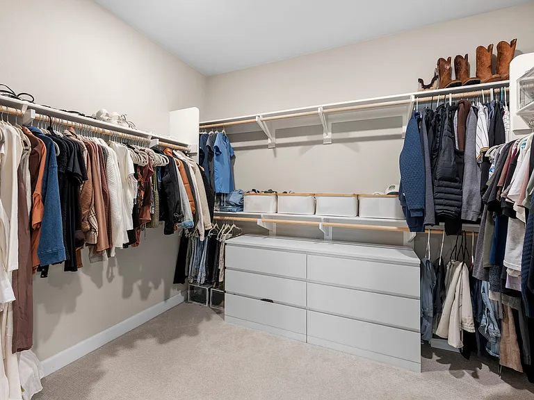 Primary walk-in closet