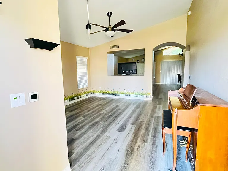 Walk in from the front door 
 living room