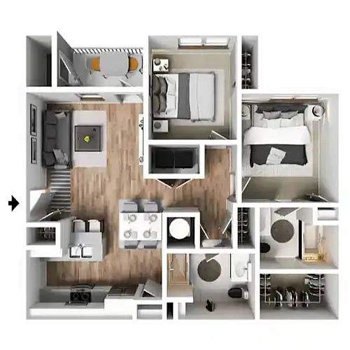Floor plan 2X2