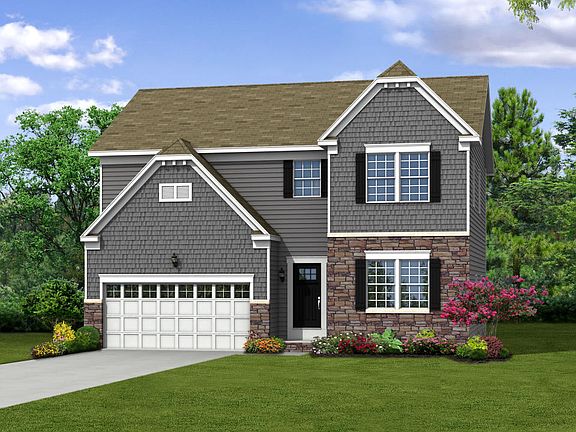 Elevation G Opt New England Inspired Facade Garage Door