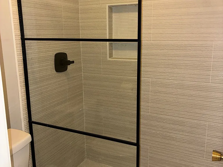Renovated shower