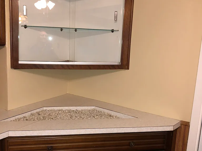 Kitchen - Corner Curio Cabinet